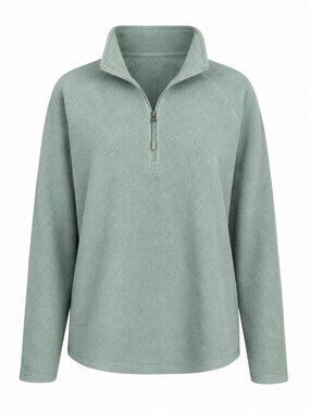 Eddie Bauer Aqua Fleece Quarter-Zip Pullover Women’s M
